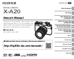 FujiFilm X-A20 Owner'S Manual предпросмотр