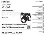 Предварительный просмотр 1 страницы FujiFilm X-A3 Owner'S Manual