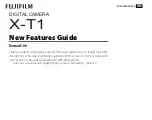 Предварительный просмотр 1 страницы FujiFilm X-T1 New Features Manual