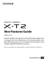 Preview for 1 page of FujiFilm X-T2 New Features Manual