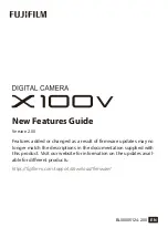 FujiFilm X100V New Features Manual preview