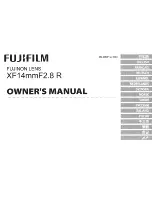 Preview for 1 page of FujiFilm XF14MMF2.8 R Owner'S Manual