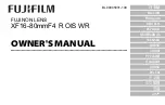 Preview for 1 page of FujiFilm XF16-80mmF4 R OIS WR Owner'S Manual