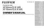 Preview for 1 page of FujiFilm XF16mmF2.8 R WR Owner'S Manual