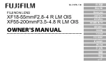 FujiFilm XF18-55 Owner'S Manual preview