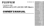 FujiFilm XF80mmF2.8 Owner'S Manual preview