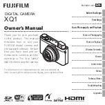 Preview for 1 page of FujiFilm XQ1 Owner'S Manual