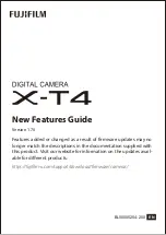 FujiFilm XT-4 New Features Manual предпросмотр