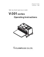 Preview for 1 page of Fujiimpulse V-301 Operating Instructions Manual