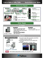 Preview for 2 page of Fujikura 70R+ Quick Reference Manual