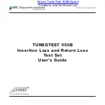 Fujikura AFL Telecommunications NOYES TURBOTEST 500B User Manual preview