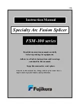 Fujikura FSM-100M Instruction Manual preview