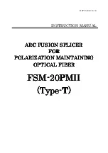 Preview for 1 page of Fujikura FSM-20PMII Instruction Manual