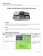 Fujikura FSR-02 Basic Operation Manual preview