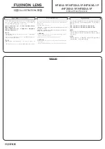 Preview for 4 page of FUJINON HF8XA-1F Operation Manual