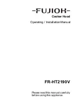 Fujioh FR-HT2190V Operating & Installation Manual preview