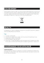 Preview for 21 page of Fujioh FV-EL63 Operating & Installation Manual