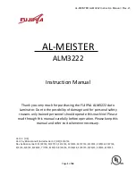 FUJIPLA AL-MEISTER ALM3222 Instruction Manual preview