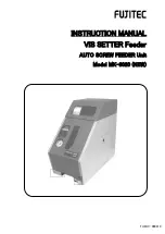 Fujitec VIS SETTER MK-3020 Instruction Manual preview