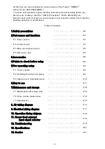 Preview for 2 page of Fujitec VIS SETTER MK-3020 Instruction Manual