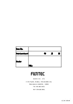 Preview for 23 page of Fujitec VIS SETTER MK-3020 Instruction Manual