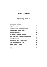 Preview for 5 page of Fujitsu Siemens Computers Amilo Mini Operating Manual