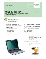 Fujitsu Siemens Computers AMILO Xa 2528-12P Datasheet preview