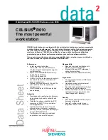 Fujitsu Siemens Computers CELSIUS R610 Datasheet preview