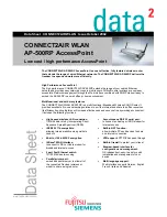 Preview for 1 page of Fujitsu Siemens Computers CONNECT2AIR WLAN AP-500RP Datasheet