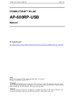 Preview for 2 page of Fujitsu Siemens Computers CONNECT2AIR WLAN AP-600RP-USB Manual