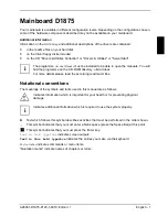 Preview for 10 page of Fujitsu Siemens Computers D1875 Technical Manual