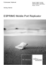 Fujitsu Siemens Computers ESPRIMO Mobile Port Replicator Getting Started preview