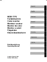 Preview for 5 page of Fujitsu Siemens Computers MCM 17P2 Operating Manual