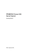 Предварительный просмотр 1 страницы Fujitsu Siemens Computers PRIMERGY Econel 200 Operating Manual