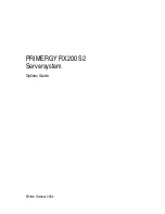 Предварительный просмотр 1 страницы Fujitsu Siemens Computers Primergy RX200 S2 Options Manual