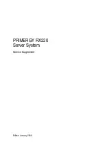 Preview for 1 page of Fujitsu Siemens Computers Primergy RX220 Service Supplement Manual