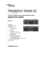 Fujitsu Siemens Computers PRIMERGY RX600 S3 Information Manual предпросмотр