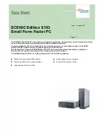 Fujitsu Siemens Computers SCENIC Edition X103 Datasheet preview