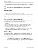 Preview for 36 page of Fujitsu Siemens Computers STYLISTIC ST41 Series User Manual