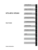 Предварительный просмотр 5 страницы Fujitsu Siemens Computers STYLISTIC ST50XX User Manual