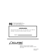 Предварительный просмотр 84 страницы Fujitsu Ten Eclipse CD3431 Owner'S Manual