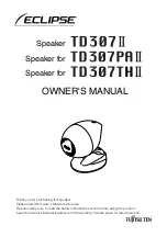 Preview for 17 page of Fujitsu Ten Eclipse TD307 II Owner'S Manual