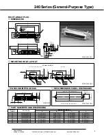 Preview for 4 page of Fujitsu 240 SERIES Specifications