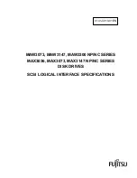 Fujitsu 80 Scsi Logical Interface Specifications preview