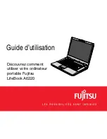 Предварительный просмотр 1 страницы Fujitsu A6220 - LifeBook - Core 2 Duo 2.13 GHz (French) Manual D'Utilisation