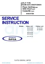 Fujitsu AB* G24LVLA Service Instruction предпросмотр