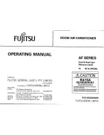 Предварительный просмотр 1 страницы Fujitsu AF Series Operating Manual