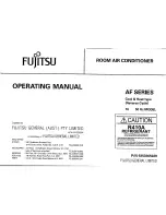 Fujitsu AF Series Operating Manual preview