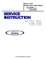 Fujitsu AG * V12LAC Series Service Instruction preview