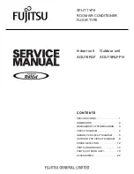 Fujitsu AGU15RLF Service Manual preview